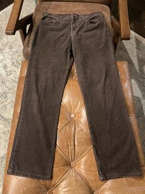 Gloria Vanderbilt Brown Corduroy Women's Straight-Leg Pants